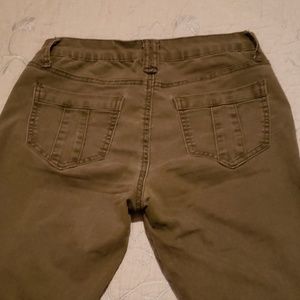 Jean's peach and green